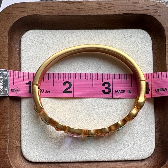 Julie Vos Gold Bracelet with Pink and Blue Stones - Picture 7 of 7